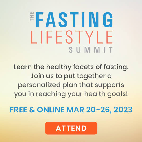 Fasting-lifestyle-summit Poster for The Fasting Lifestyle Summit. Free & Online March 20-26, 2023